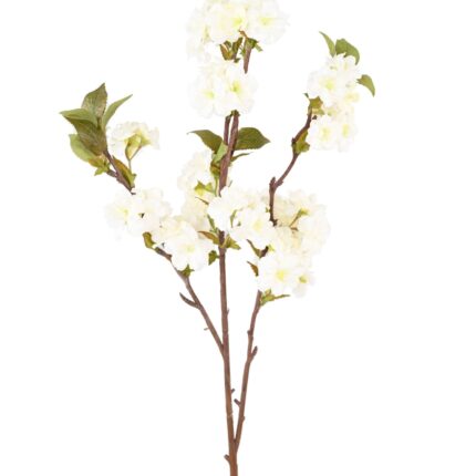 Künstlicher Kirschblütenzweig, ca 92cm, weiss