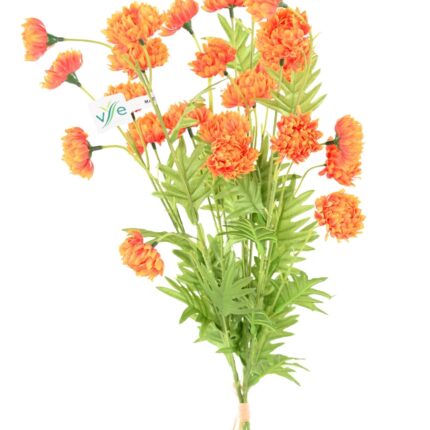 Künstliche Chrysantheme, orange, ca. 80cm hoch