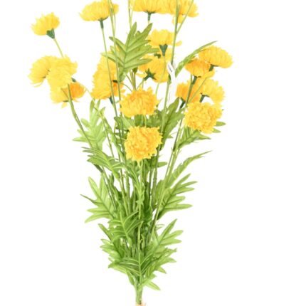 Künstliche Chrysantheme, gelb, ca. 80cm hoch