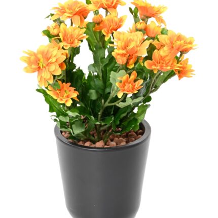 Künstliche Chrysantheme, 40cm, orange