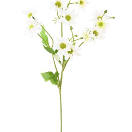 Künstliche Chrysantheme, weiß, ca. 55cm hoch