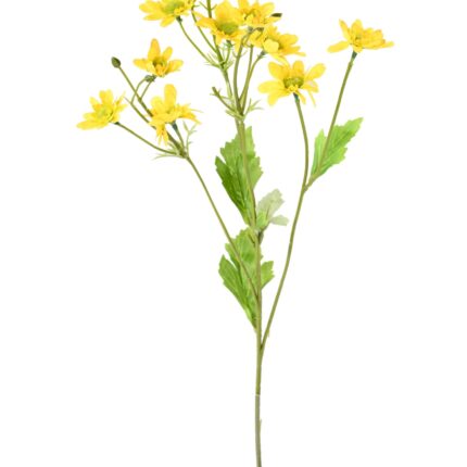 Künstliche Chrysantheme, gelb, ca. 55cm hoch