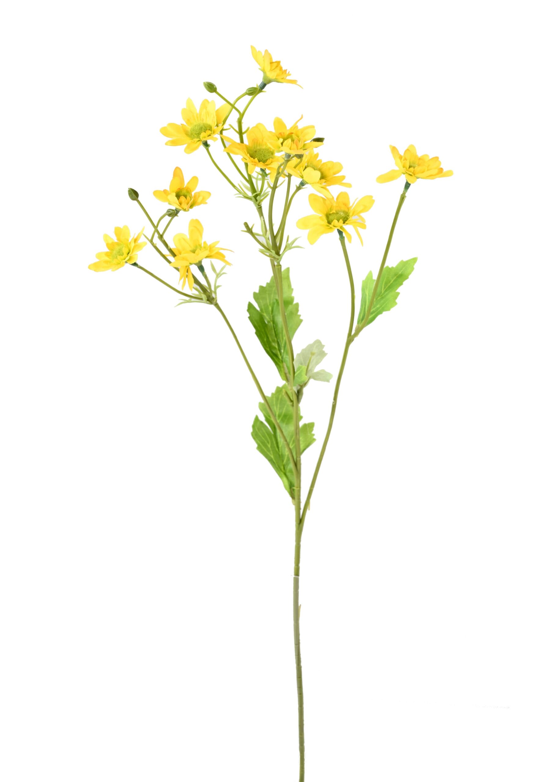 Künstliche Chrysantheme, gelb, ca. 55cm hoch 1 Künstliche Chrysantheme, gelb, ca. 55cm hoch