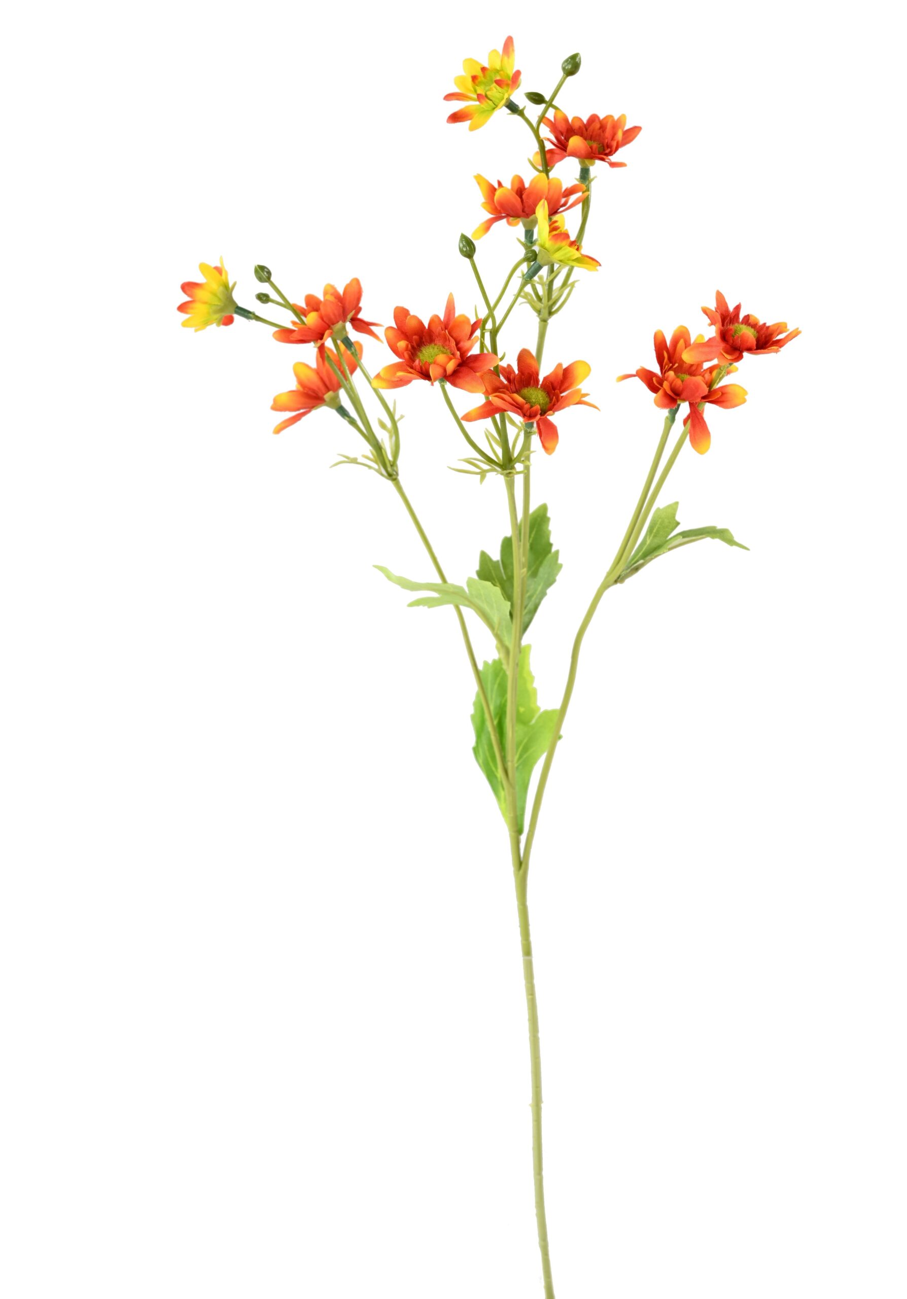 Künstliche Chrysantheme, orange, ca. 55cm hoch 1 Künstliche Chrysantheme, orange, ca. 55cm hoch