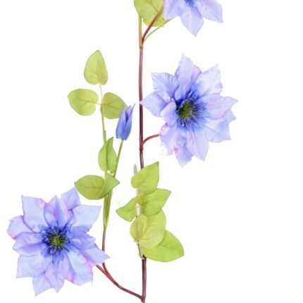 Künstliche Clematis Blume, ca 107cm, lila