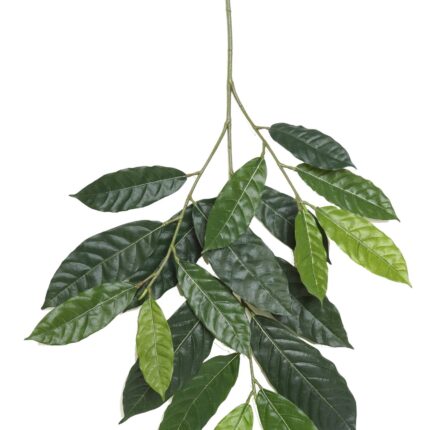 Künstlicher Cacao Blattzweig, ca 85cm, grün