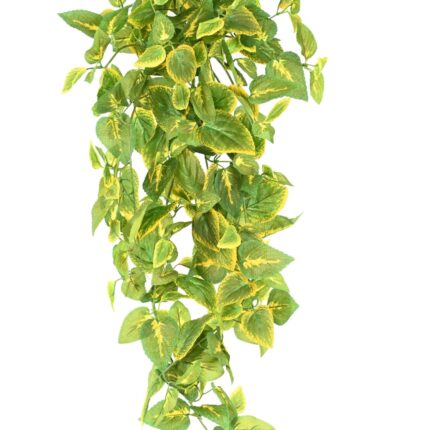 Künstliche Coleus-Tropfen, ca. 75cm, grün-gelber Farbverlauf