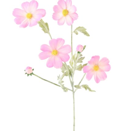 Künstliche Cosmos Blume, pink, ca. 62cm hoch