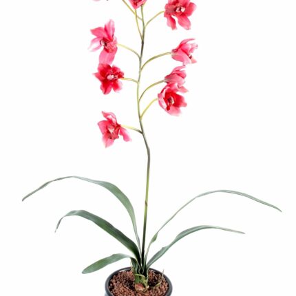 Künstlicher Cymbidium, ca 80cm, magenta