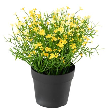 Künstliches Gänseblümchen-Arrangement, 20cm, UV-beständig, gelb