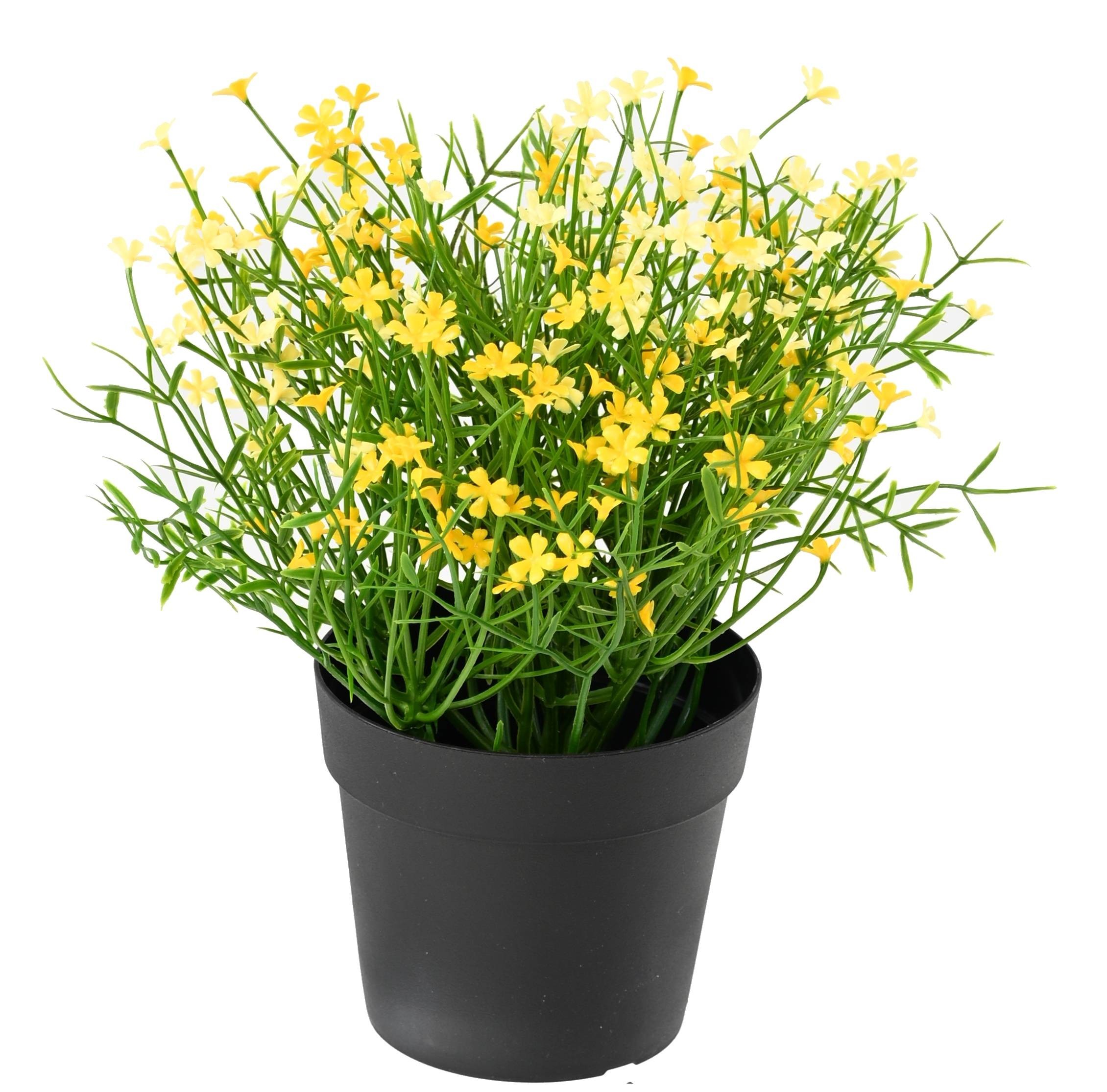 Künstliches Gänseblümchen-Arrangement, 20cm, UV-beständig, gelb 1 Künstliches Gänseblümchen-Arrangement, 20cm, UV-beständig, gelb