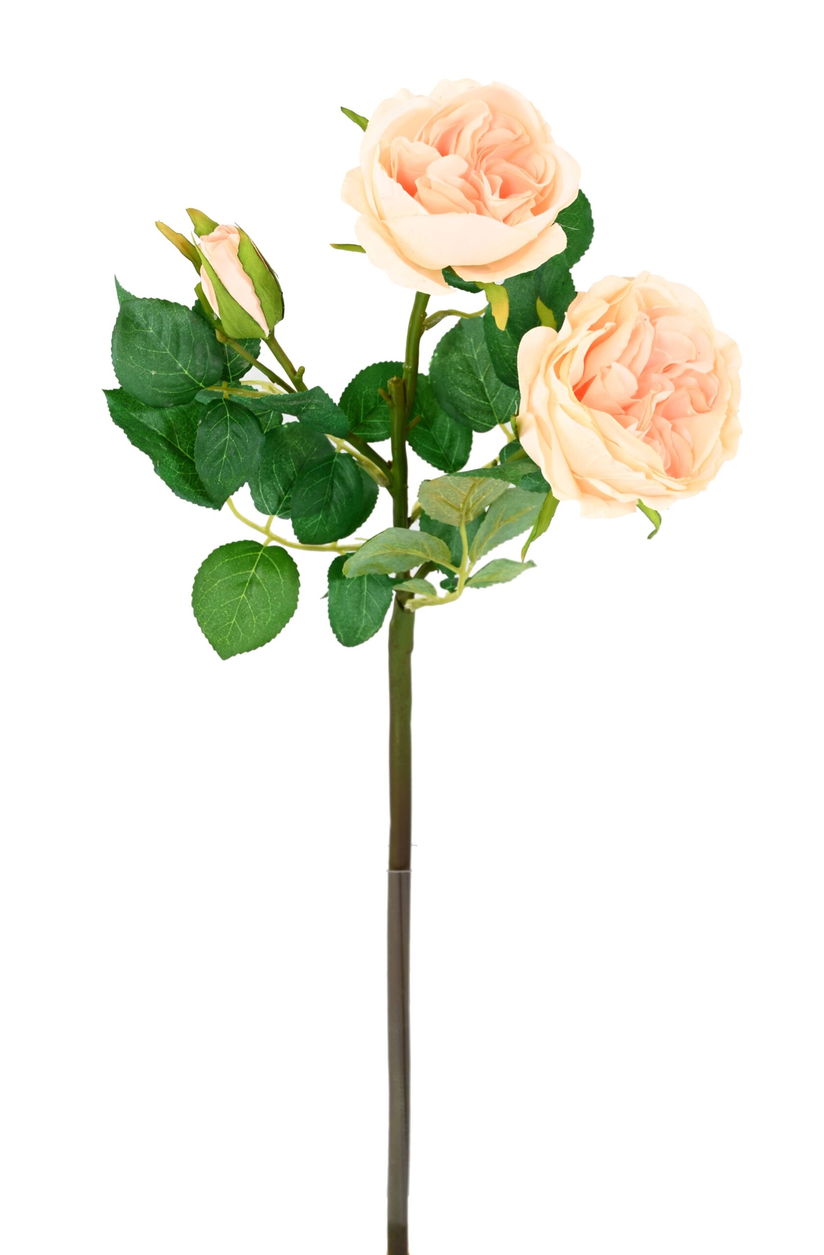 Künstliche Lachsfarbene Rose, ca. 55cm hoch, pflegeleicht 1 Künstliche Lachsfarbene Rose, ca. 55cm hoch, pflegeleicht