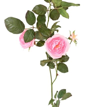 Künstliche Rose, pink, ca. 80cm hoch - Pflegeleicht!