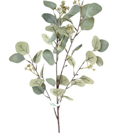 Künstlicher Eukalyptus Zweig, ca 90cm, grün/grau