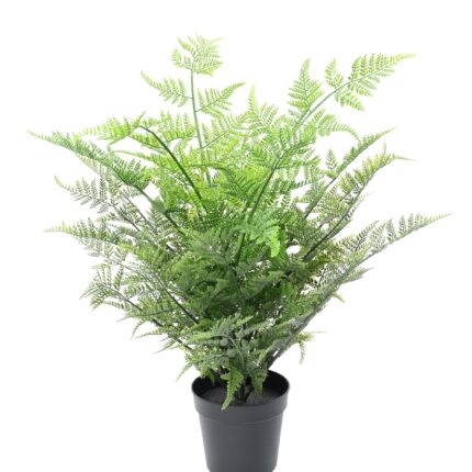 UV-beständiger Kunstfarn, 60cm hoch, pflegeleicht, grün