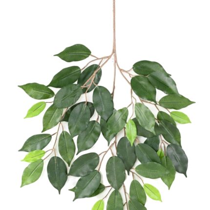 Künstlicher Ficus Zweig, ca 60cm, grün