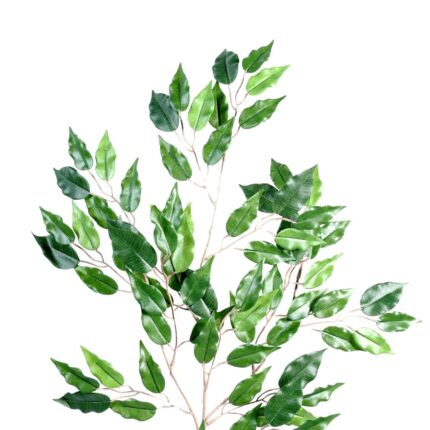 Künstlicher Ficus Blattzweig, ca 65cm, UV-Beständig, grün