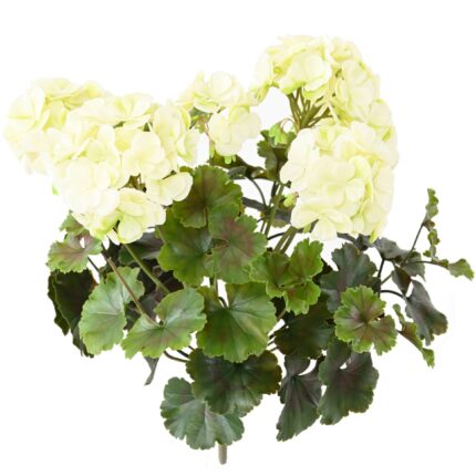 Künstliche Geranie, ca 35cm, UV-Beständig, weiss