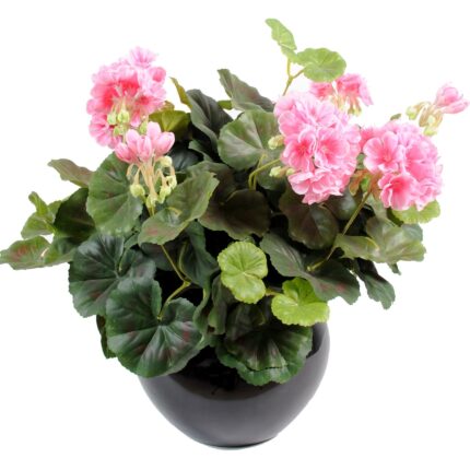 Künstliche Geranie, 35cm, pink