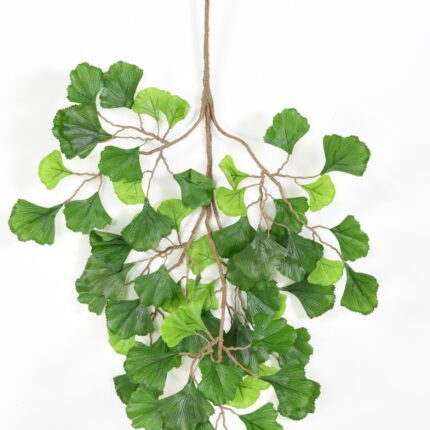 Künstlicher Ginkgo Biloba Zweig, ca 65cm, grün