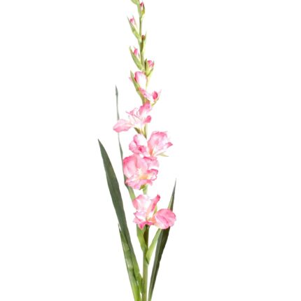 Künstliche Gladiolen, pink, ca. 110cm hoch