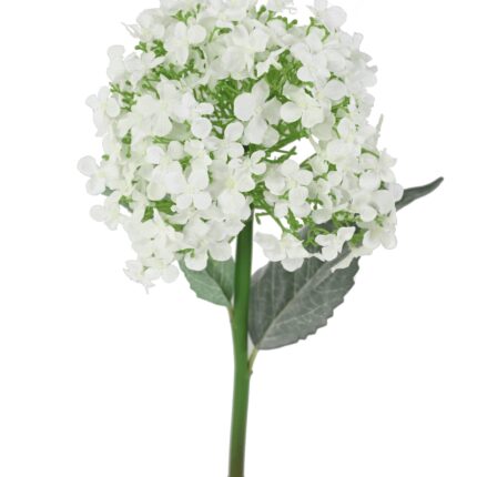 Künstliche Hortensie, weiß, ca. 55cm hoch - Pflegeleicht!