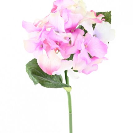 Künstliche Hortensie, lilac-weiß, ca. 30cm hoch
