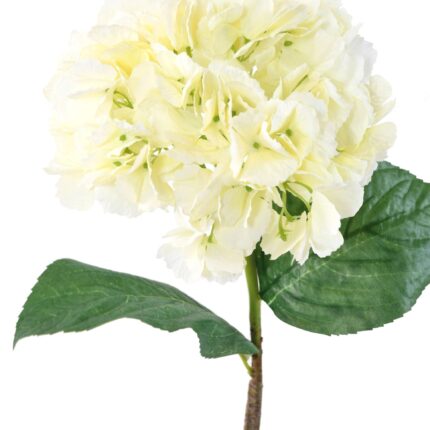 Künstliche Hortensie, weiß, ca. 80cm hoch - Pflegeleicht!