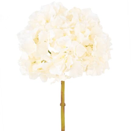 Künstliche Hortensie, weiß, ca. 45cm hoch - Pflegeleicht!