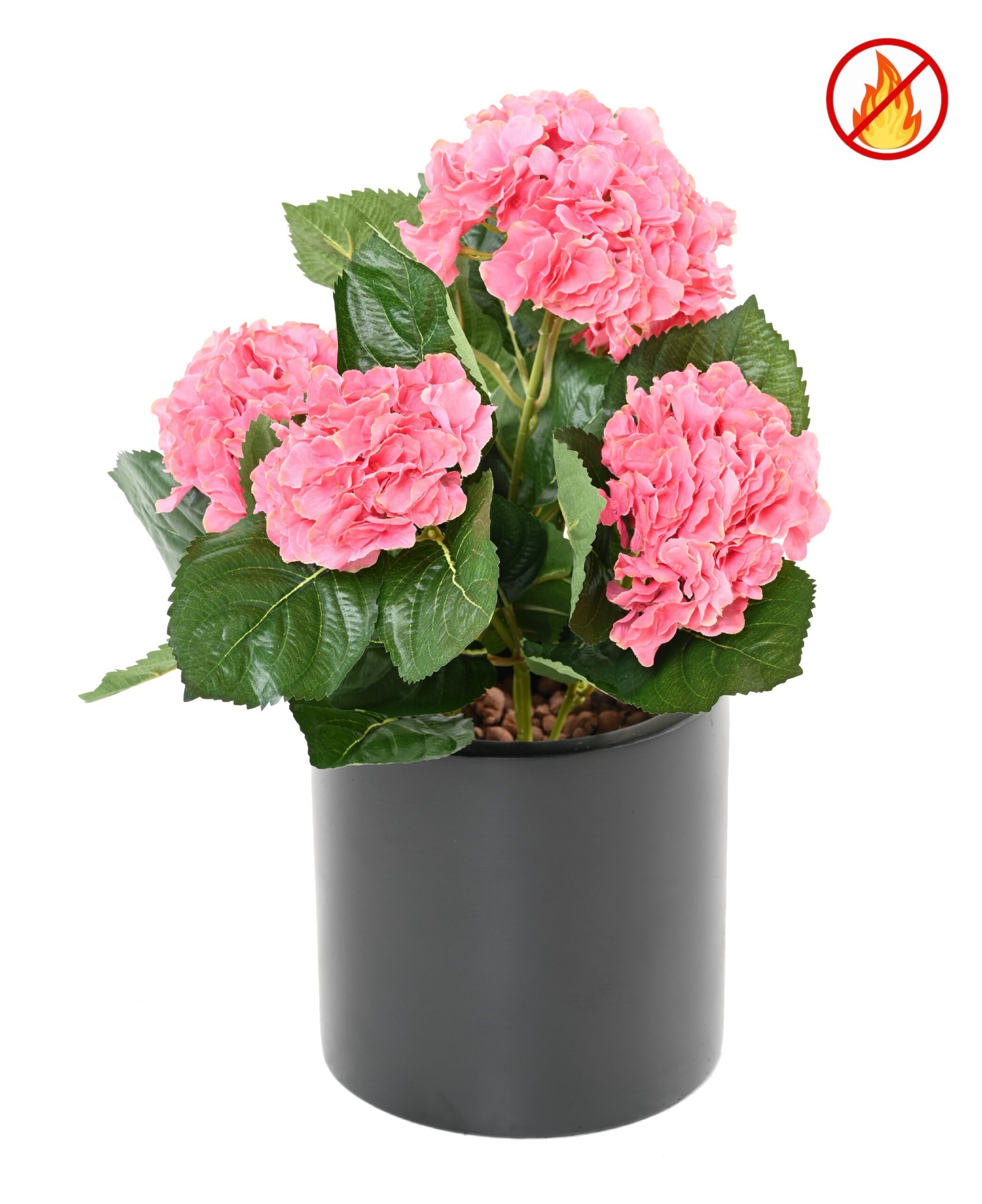 Künstliche Hortensie, 50cm, Schwer entflammbar B1/RF2, pink 1 Künstliche Hortensie, 50cm, Schwer entflammbar B1/RF2, pink