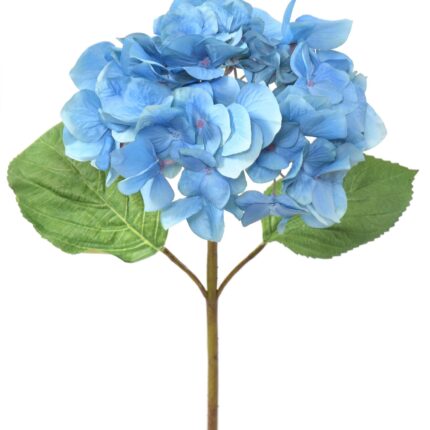 Künstliche Hortensie, blau, ca. 65cm hoch - Pflegeleicht!