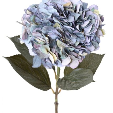 Künstliche Hortensie, blau, ca. 65cm hoch - Pflegeleicht!