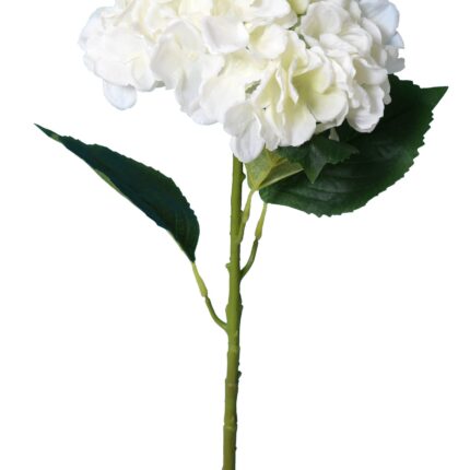 Künstliche Hortensie, weiß, ca. 55cm hoch - Pflegeleicht!