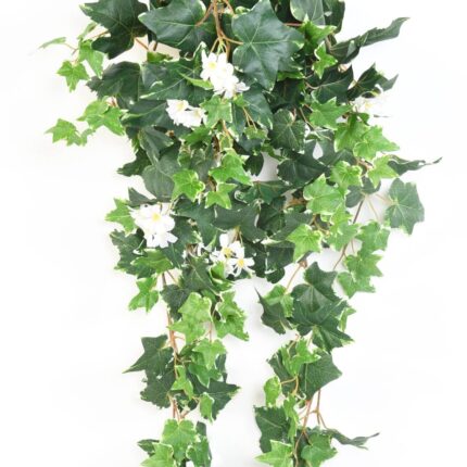 Künstliche Efeu Hängepflanze, ca. 90cm, mehrfarbig, textil