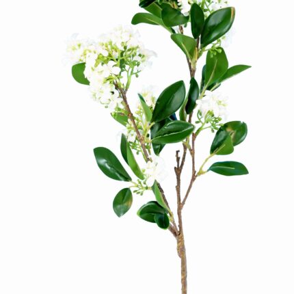Künstlicher Jasminzweig, ca 70cm, weiss