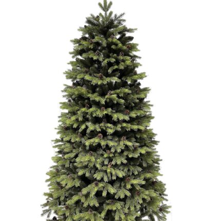 Künstlicher Weihnachtsbaum Kiefer mit Zapfen PE/PVC, ca. 170cm