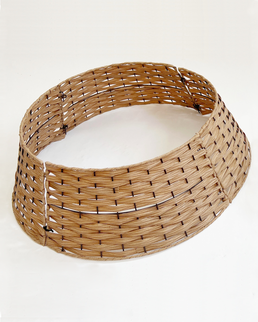 Rattan Weihnachtsbaumrock | Weihnachtsbaumständer-Abdeckung | - Korb in braun 50×65 cm 1 Rattan Weihnachtsbaumrock | Weihnachtsbaumständer-Abdeckung | - Korb in braun 50×65 cm