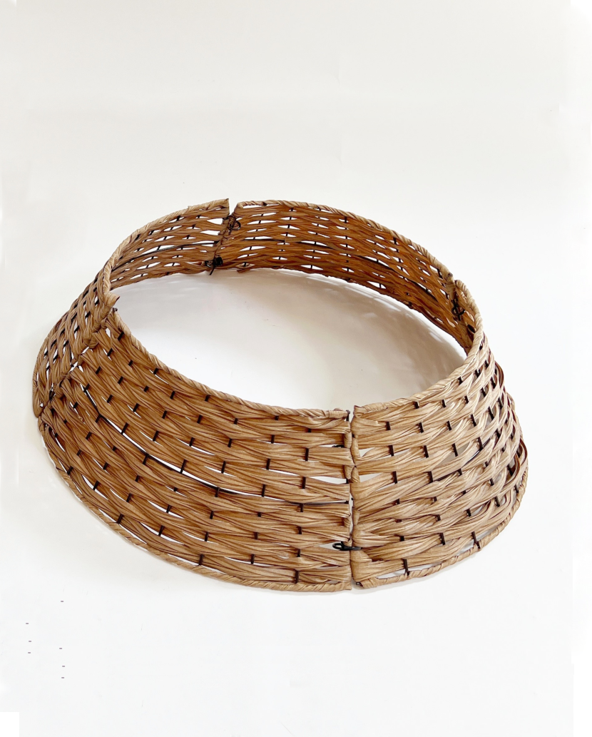 Rattan Weihnachtsbaumrock | Weihnachtsbaumständer-Abdeckung | - Korb in braun -50×60 cm 1 Rattan Weihnachtsbaumrock | Weihnachtsbaumständer-Abdeckung | - Korb in braun -50×60 cm