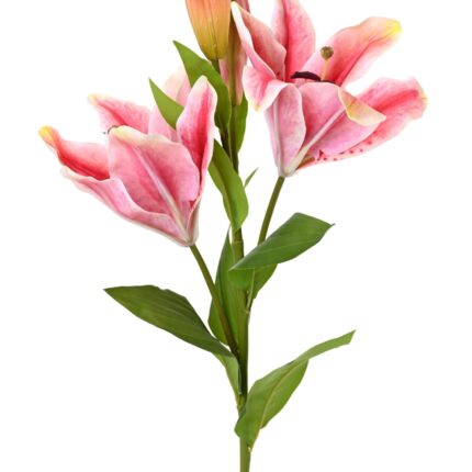 Künstliche Lilie, pink oder weiß, ca. 80cm hoch