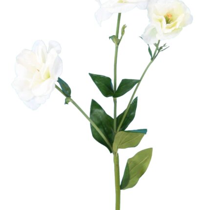 Künstliche Lisianthus-Blume, weiß, ca. 70cm hoch