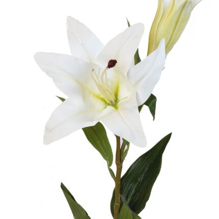 Künstliche Lilie, weiß, ca. 76cm hoch - Eleganz für Ihr Zuhause
