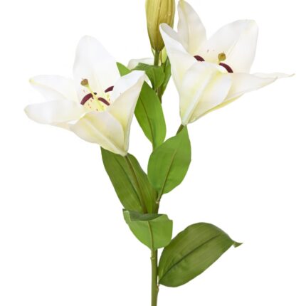 Künstliche Lilie, pink oder weiß, ca. 80cm hoch