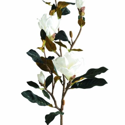 Künstliche Magnolie, weiß, ca. 100cm hoch, pflegeleicht
