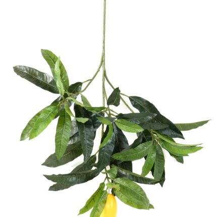 Künstlicher Mango Baumzweig, ca 70cm, grün