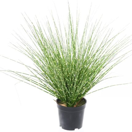 Künstlicher Miscanthus Zebrina, 120cm hoch, grün-gelb