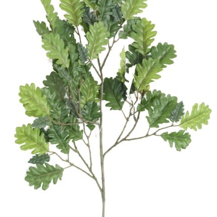 Künstlicher Eichenblattzweig, ca 60cm, grün