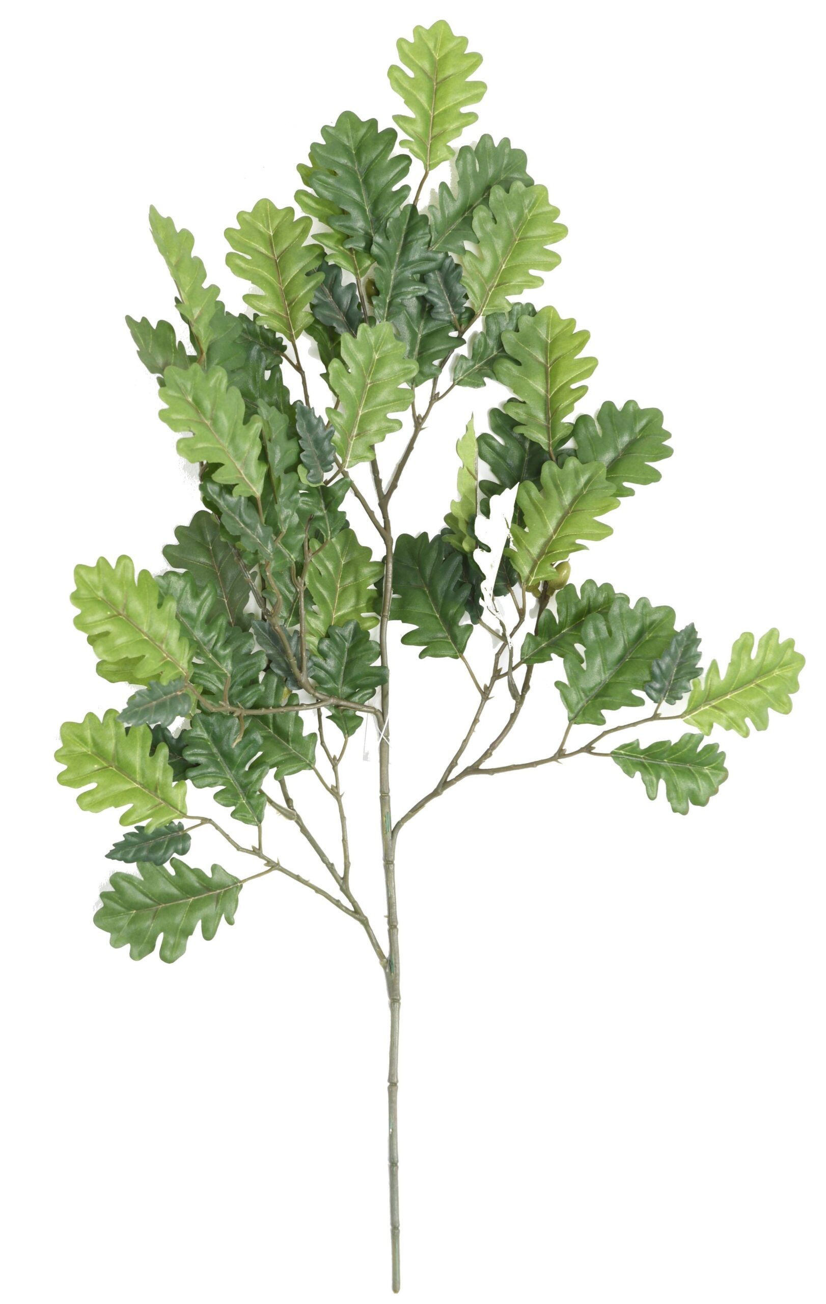 Künstlicher Eichenblattzweig, ca 60cm, grün 1 Künstlicher Eichenblattzweig, ca 60cm, grün