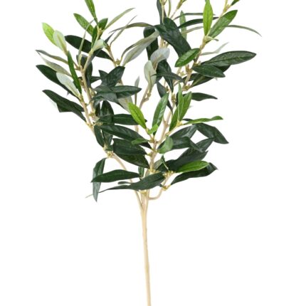 Künstlicher Olivenbaum Zweig, 54cm, Schwer entflammbar B1/RF2, grün