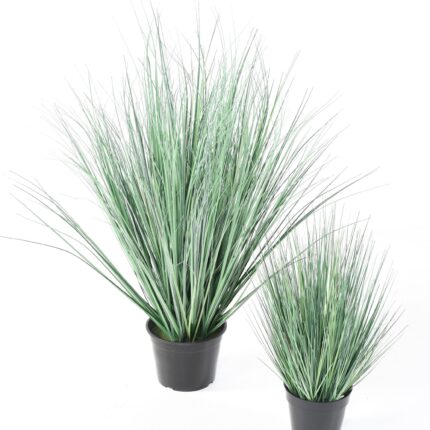 Künstliches Gras, 55cm hoch, grün-weiß, pflegeleicht