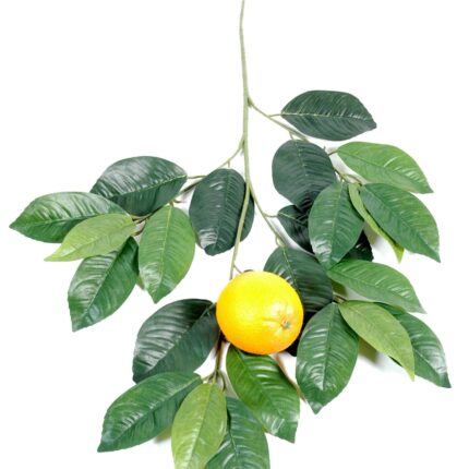 Künstlicher Orangenbaum Zweig, ca 60cm, grün mit Früchten
